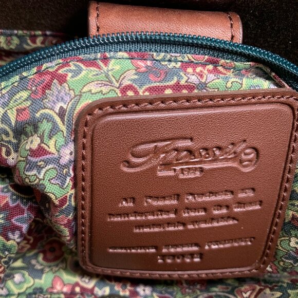 Green Fossil Bag with Leather Handles - Picture 4 of 6